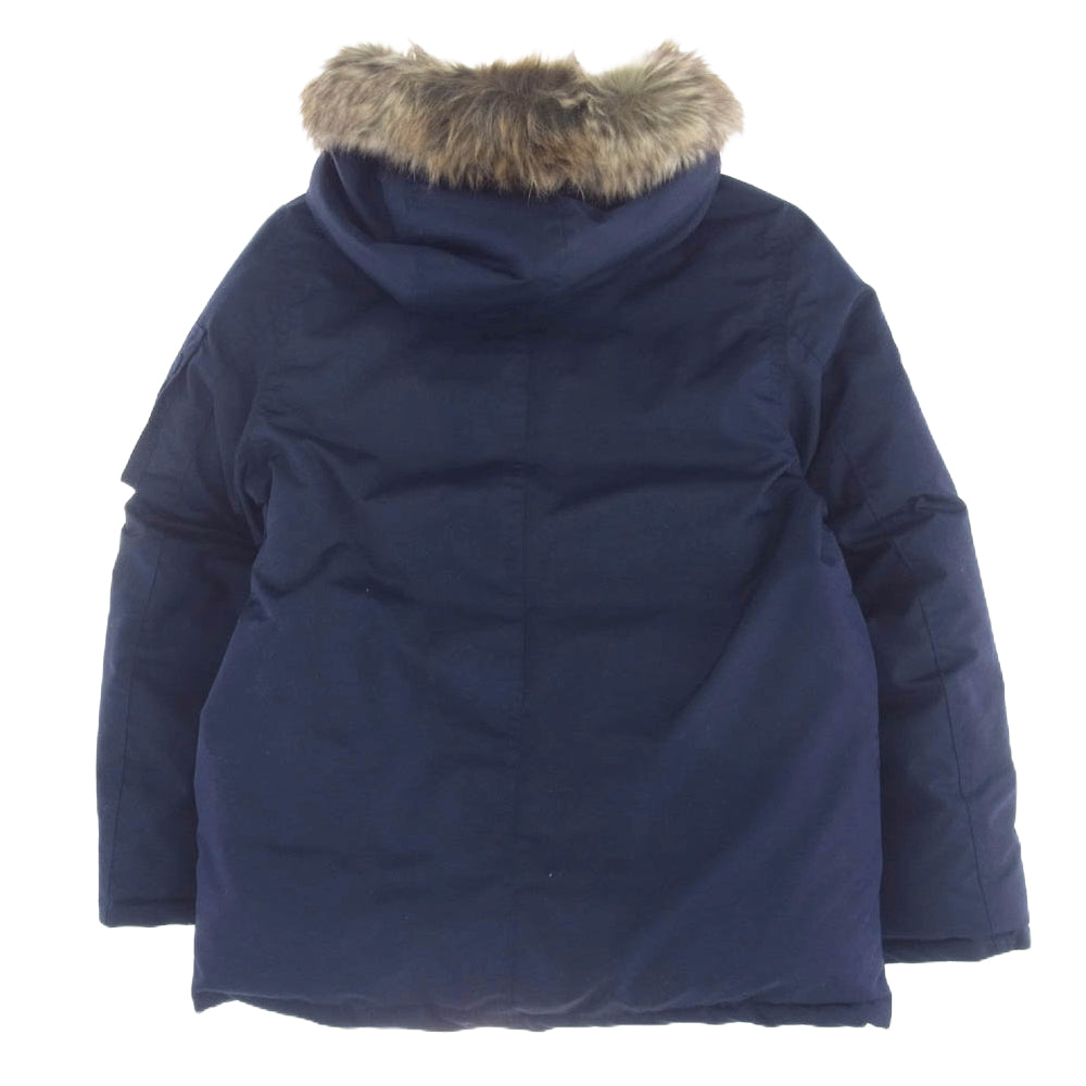 POLO RALPH LAUREN ポロ・ラルフローレン ファーフード付き ウォーターレジスト ダウン ジャケット ネイビー系 M【美品】【中古】