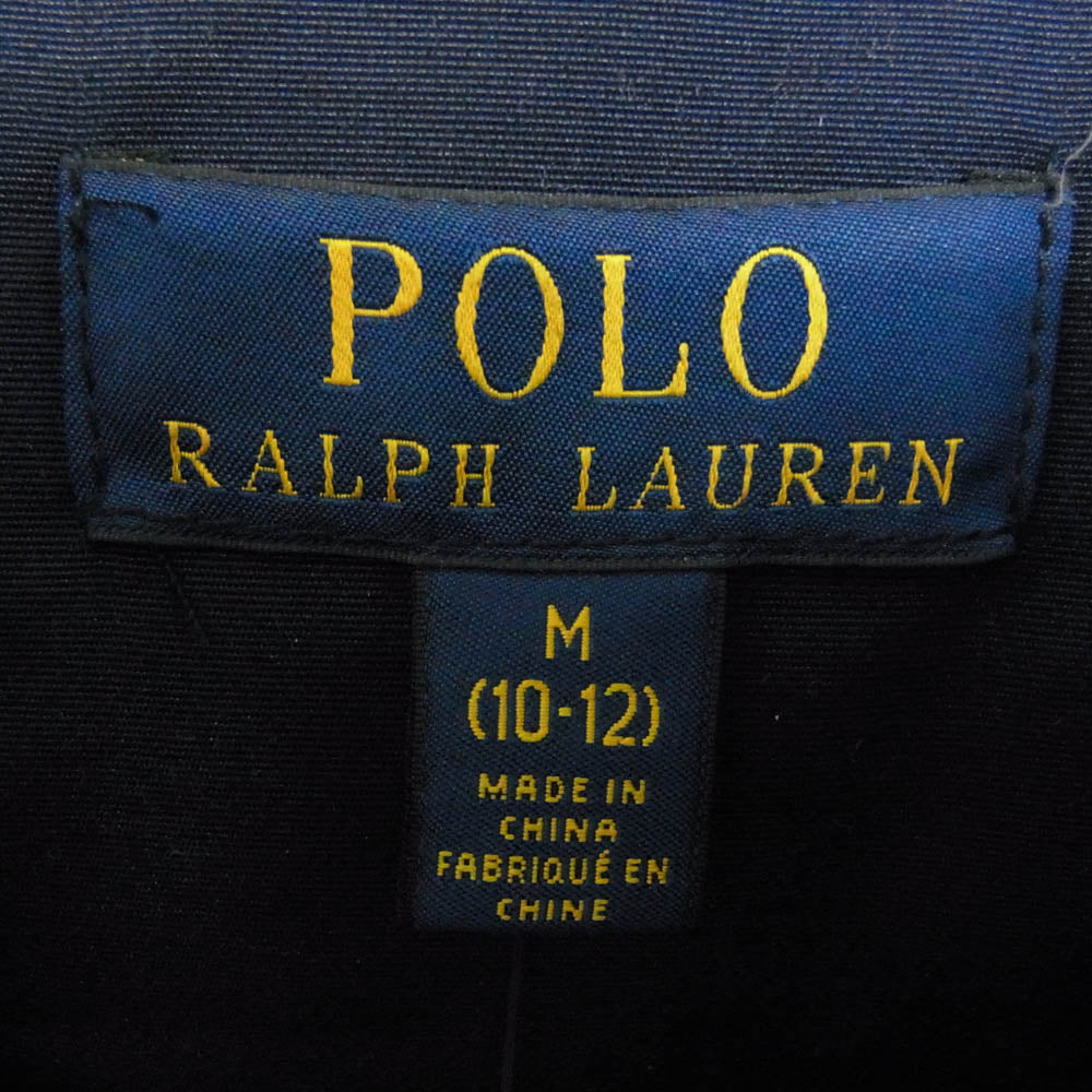POLO RALPH LAUREN ポロ・ラルフローレン ファーフード付き ウォーターレジスト ダウン ジャケット ネイビー系 M【美品】【中古】