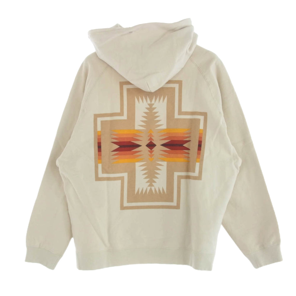 PENDLETON ペンドルトン 3475-3007 ネイティブ柄 スウェット フーディ パーカー オフホワイト系 M【新古品】【未使用】【中古】