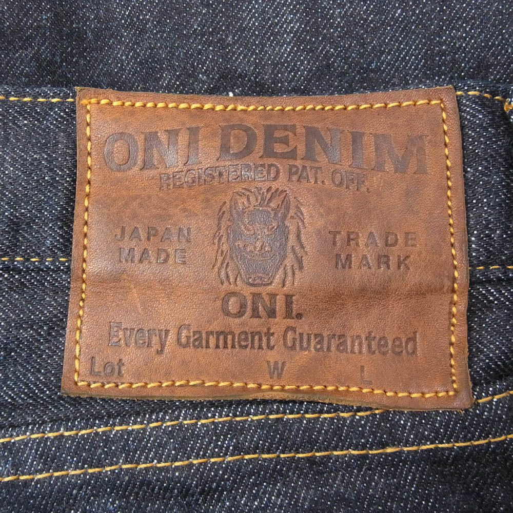 ONI DENIM 鬼デニム ONI-426 Boot Cut13oz. Denim ブーツカット ジーンズ デニム パンツ インディゴブルー系 33【極上美品】【中古】