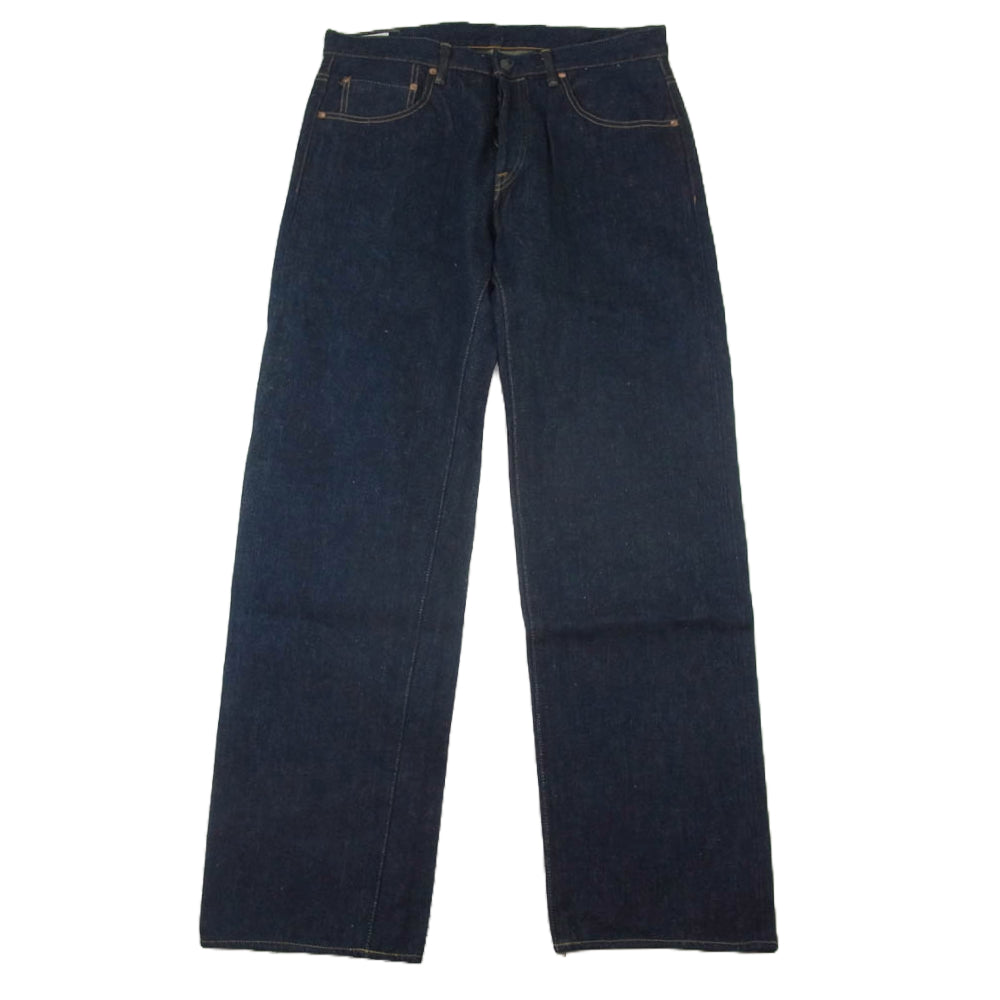 ONI DENIM 鬼デニム ONI-266ZR-ECRU 20oz 緯糸 エクリュ シークレット リラックス ストレート デニム パンツ W36 インディゴブルー系 36【極上美品】【中古】