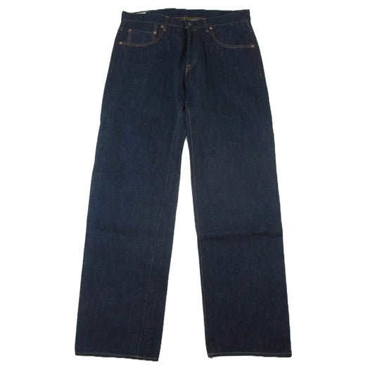 ONI DENIM 鬼デニム ONI-266ZR-ECRU 20oz 緯糸 エクリュ シークレット リラックス ストレート デニム パンツ W36 インディゴブルー系 36【極上美品】【中古】