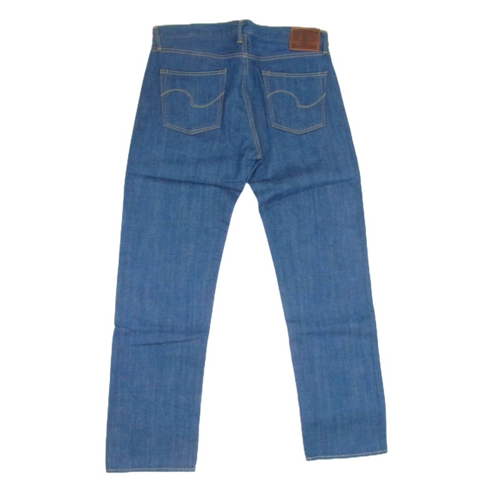 ONI DENIM 鬼デニム ONI-570-OFBD 13.7oz. オールドフェードブルーデニム クラシックストレート ワンウォッシュ デニム パンツ W34 インディゴブルー系 34【極上美品】【中古】