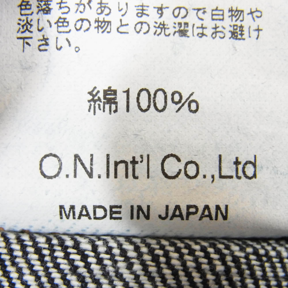 ONI DENIM 鬼デニム ONI-107 Low Tension Denim 15oz Bush Pants ローテンション ボタンフライ デニム ブッシュ パンツ L インディゴブルー系 L【新古品】【未使用】【中古】