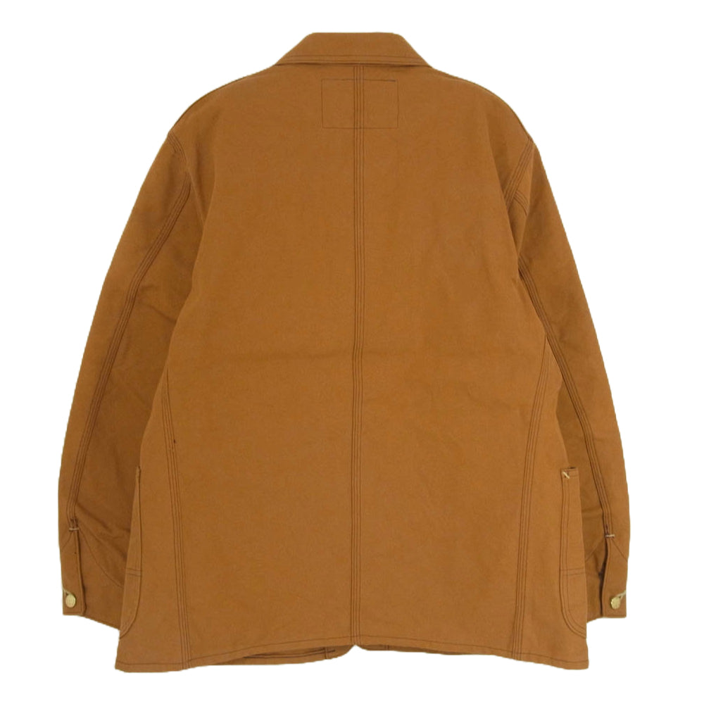 SUGAR CANE シュガーケーン SC15657 13oz. BROWN DUCK WORK COAT 13オンス ブラウンダック 生地 ワーク コート カバーオール ブラウン系 38【新古品】【未使用】【中古】