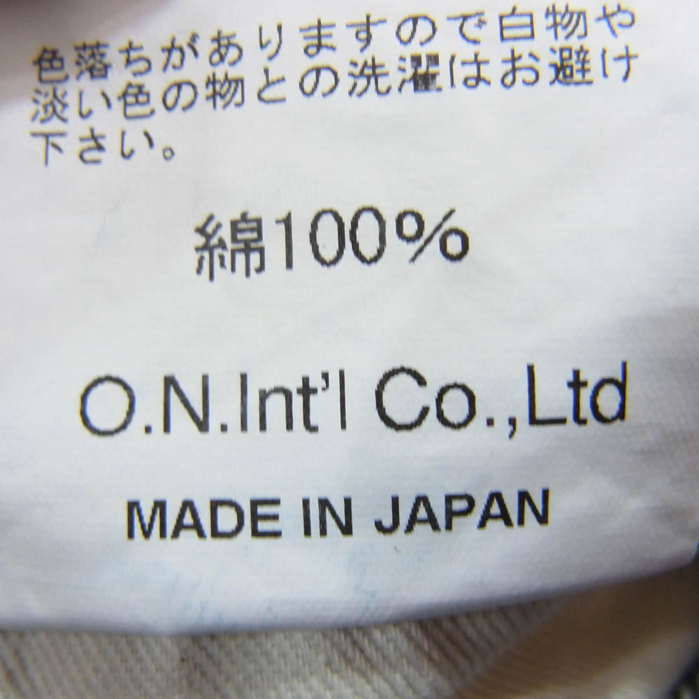 ONI DENIM 鬼デニム ONI-200 Wide Straight 15oz Low Tension Denim 15オンス ローテンション ワイド ストレート デニム パンツ W32 インディゴブルー系 32【新古品】【未使用】【中古】