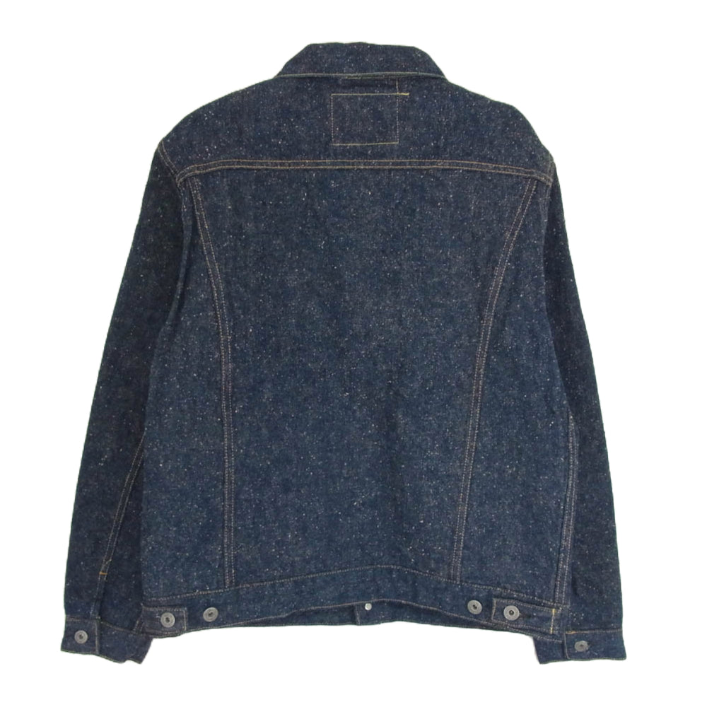 ONI DENIM 鬼デニム 24AW ONI-02527P-CCD 15oz. クラッシュド コンクリート デニム 歌舞伎耳 3rdタイプ デニム ジャケット インディゴブルー系 40【新古品】【未使用】【中古】