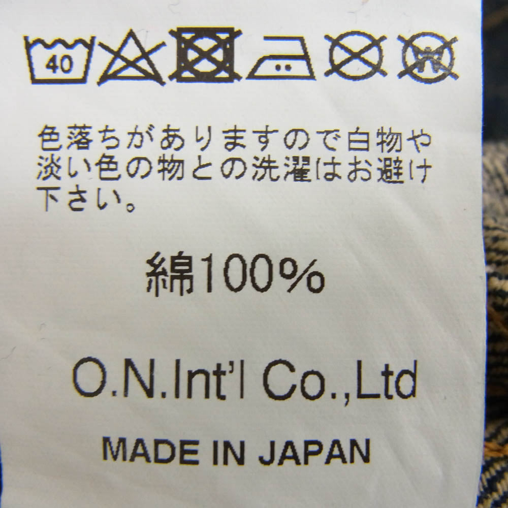 ONI DENIM 鬼デニム 24AW ONI-02527P-CCD 15oz. クラッシュド コンクリート デニム 歌舞伎耳 3rdタイプ デニム ジャケット インディゴブルー系 40【新古品】【未使用】【中古】