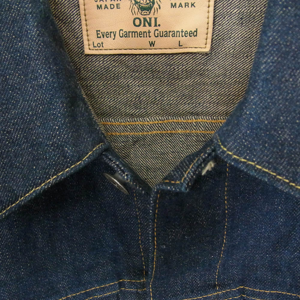 ONI DENIM 鬼デニム 24AW ONI-01507L-Ishikawadai 15oz. 石川台デニム 1stタイプ デニム ジャケット ワンウォッシュ インディゴブルー系 42【新古品】【未使用】【中古】