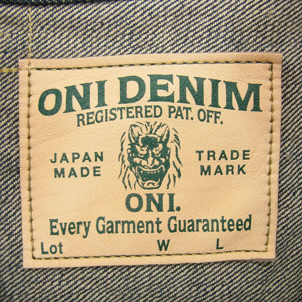 ONI DENIM 鬼デニム 24AW ONI-01507L-Ishikawadai 15oz. 石川台デニム 1stタイプ デニム ジャケット ワンウォッシュ インディゴブルー系 42【新古品】【未使用】【中古】