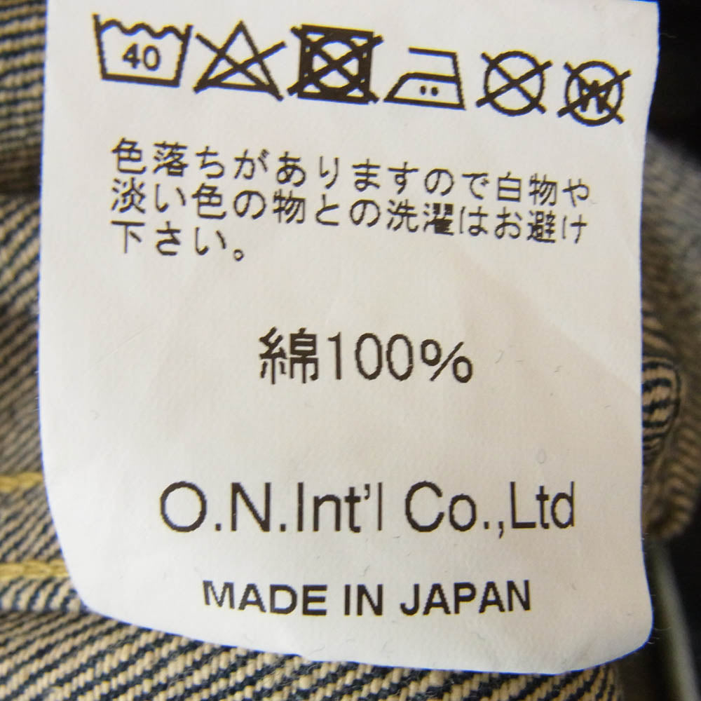ONI DENIM 鬼デニム 24AW ONI-01507L-Ishikawadai 15oz. 石川台デニム 1stタイプ デニム ジャケット ワンウォッシュ インディゴブルー系 42【新古品】【未使用】【中古】