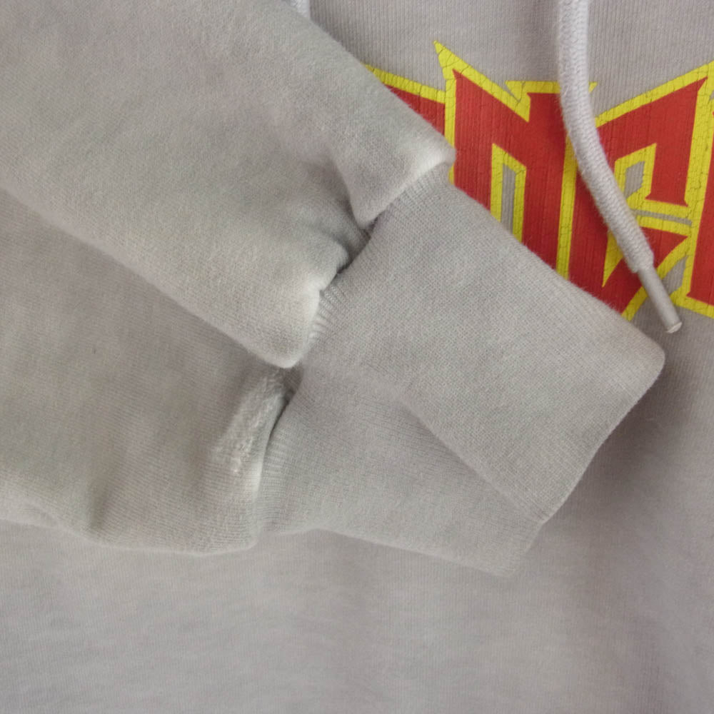 BALENCIAGA バレンシアガ 22SS 697879 TMV89 Metal Hoodie Oversized メタルロゴプリントフーディ オーバーサイズ プルオーバー パーカー?? グレー系 2【中古】