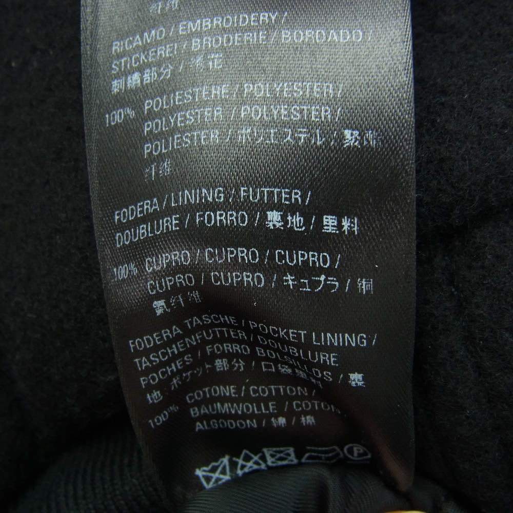 BALENCIAGA バレンシアガ 595226 TGU07 パリフラッグ 袖レザー スタジャン ブルゾン ジャケット ブラック系 42【中古】