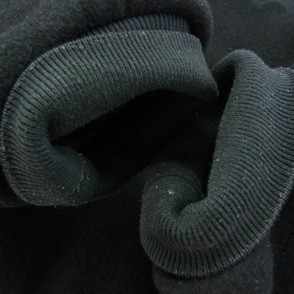 BALENCIAGA バレンシアガ 595226 TGU07 パリフラッグ 袖レザー スタジャン ブルゾン ジャケット ブラック系 42【中古】