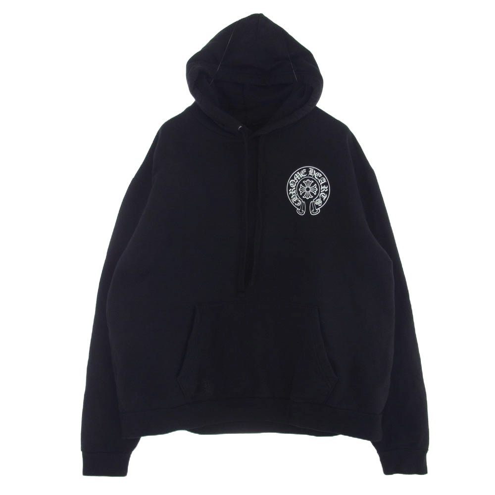 CHROME HEARTS クロムハーツ（原本無） 大阪限定 ホースシュー プルオーバー パーカー フーディー ブラック系 XL【中古】