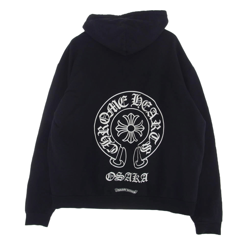 CHROME HEARTS クロムハーツ（原本無） 大阪限定 ホースシュー プルオーバー パーカー フーディー ブラック系 XL【中古】