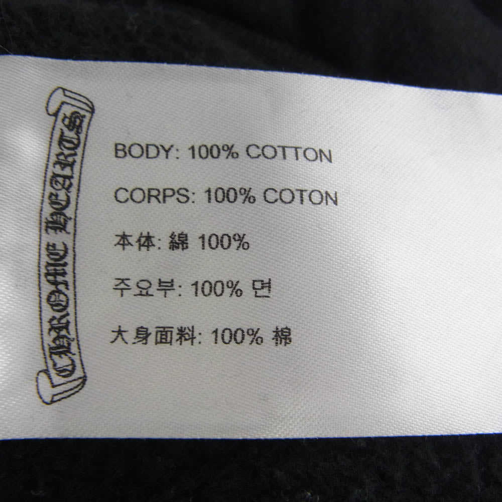 CHROME HEARTS クロムハーツ（原本無） 大阪限定 ホースシュー プルオーバー パーカー フーディー ブラック系 XL【中古】