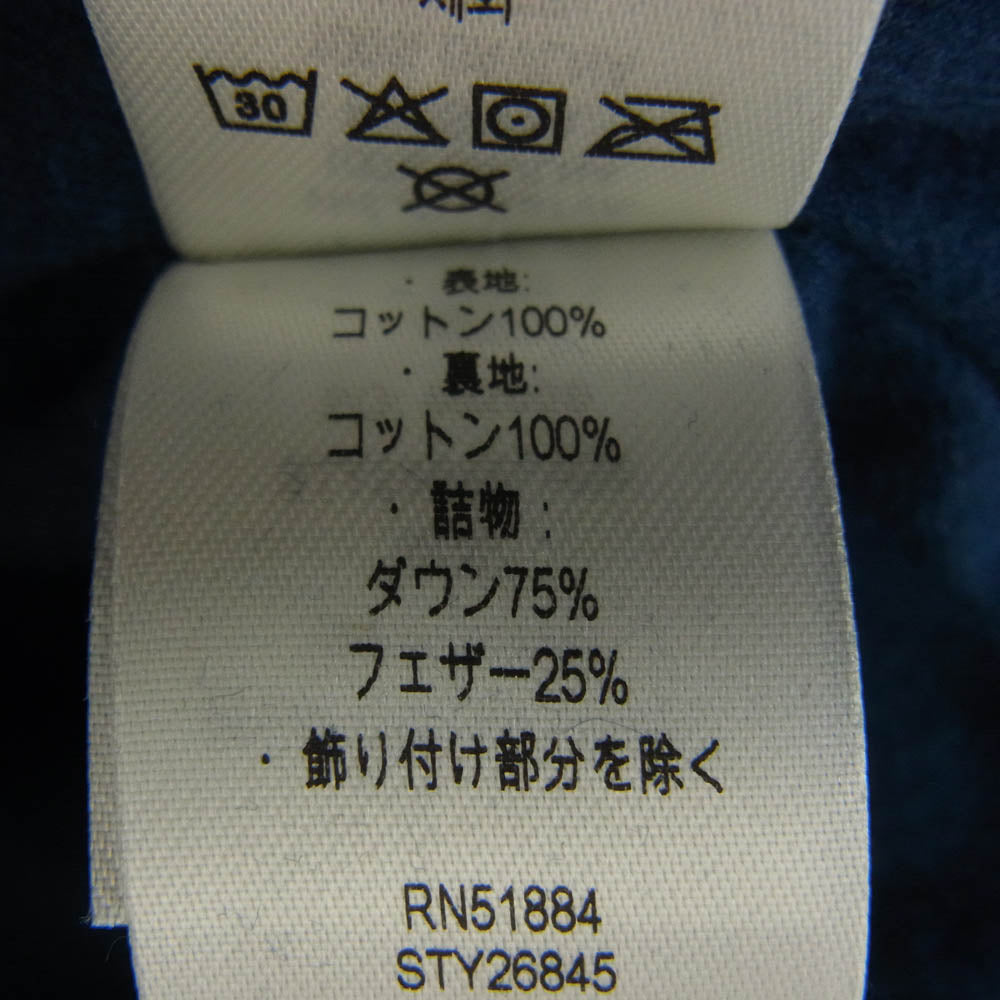 patagonia パタゴニア 26845 Cotton Down Jacket コットン ダウン ジャケット ネイビー系 L【中古】