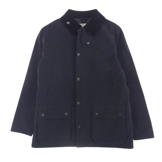 Barbour バブアー 2102327 BEDALE SL 3LAYER ビデイル スリーレイヤー ノンワックス ジャケット ネイビー系 42【中古】