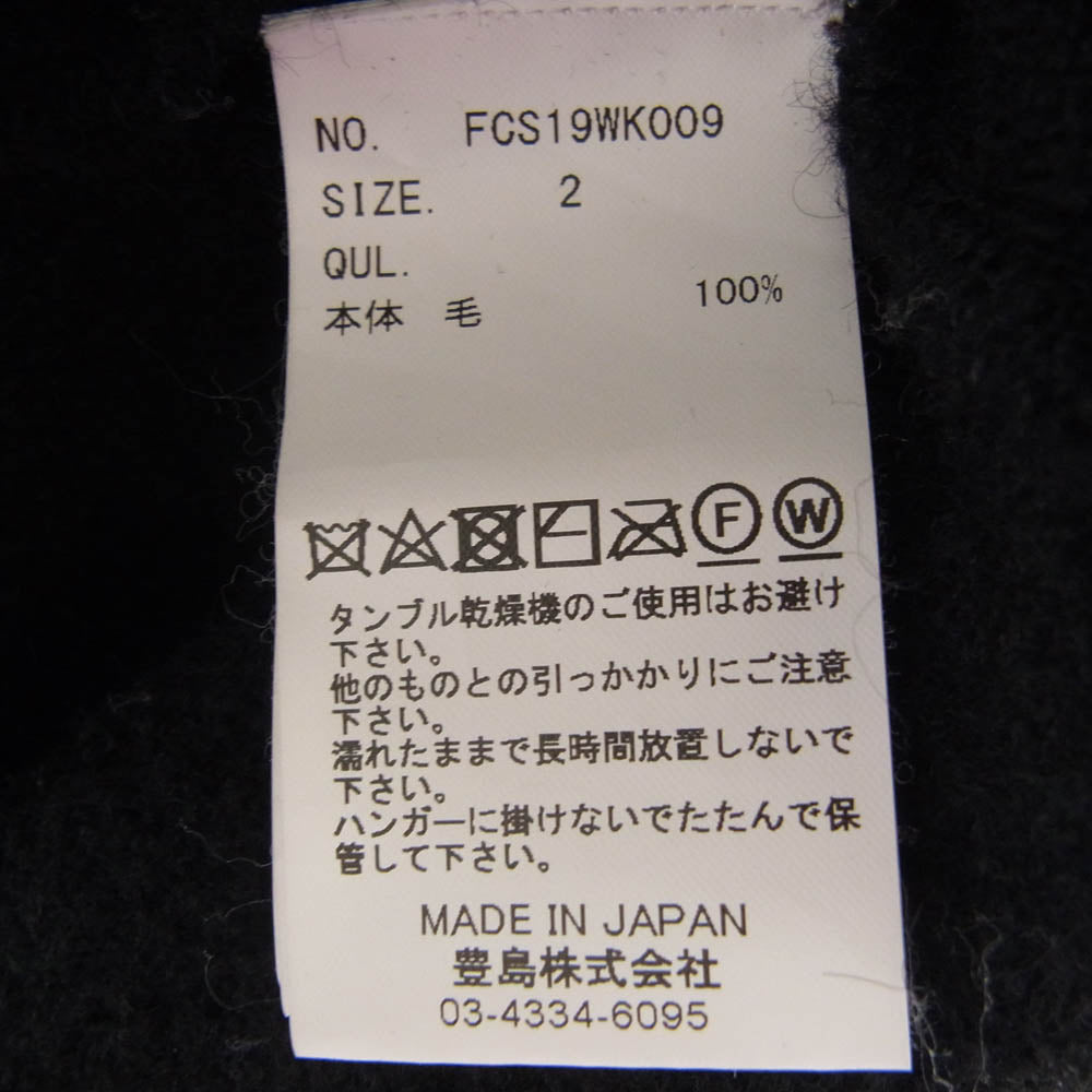 ファッチーズ 19AW FCS19WK009 ウール パーカー ブラック系 2【中古】