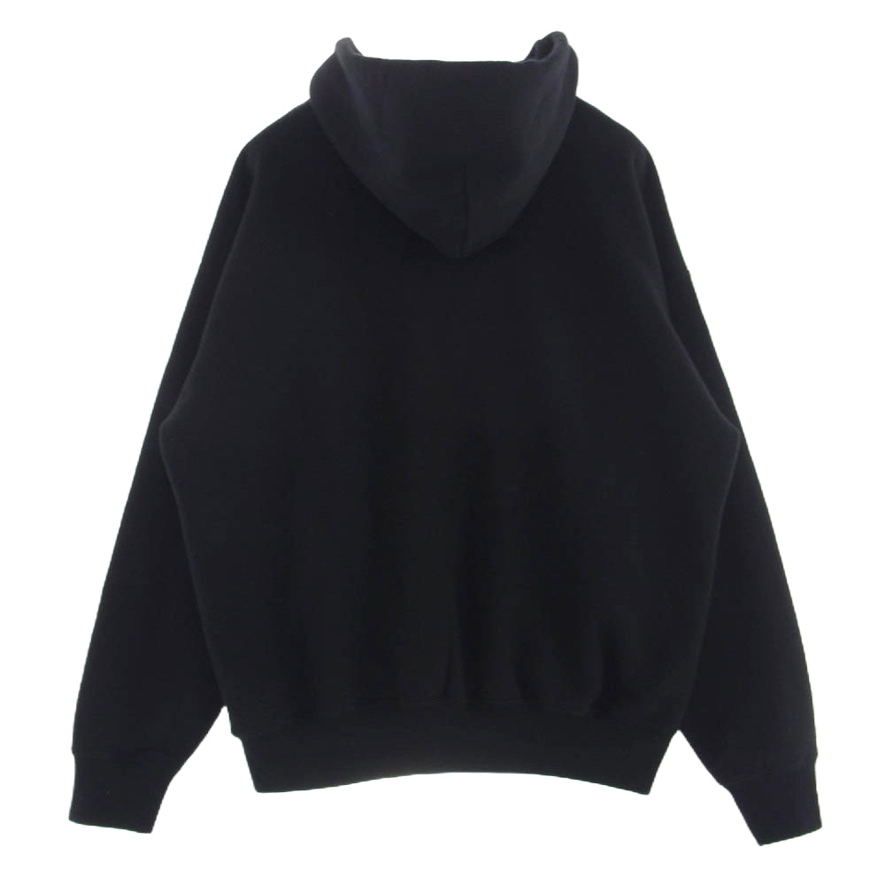 AURALEE オーラリー A20AP04SS COTTON CASHMERE SWEAT カシミヤ カシミア フルジップ パーカー ブラック系 4【中古】