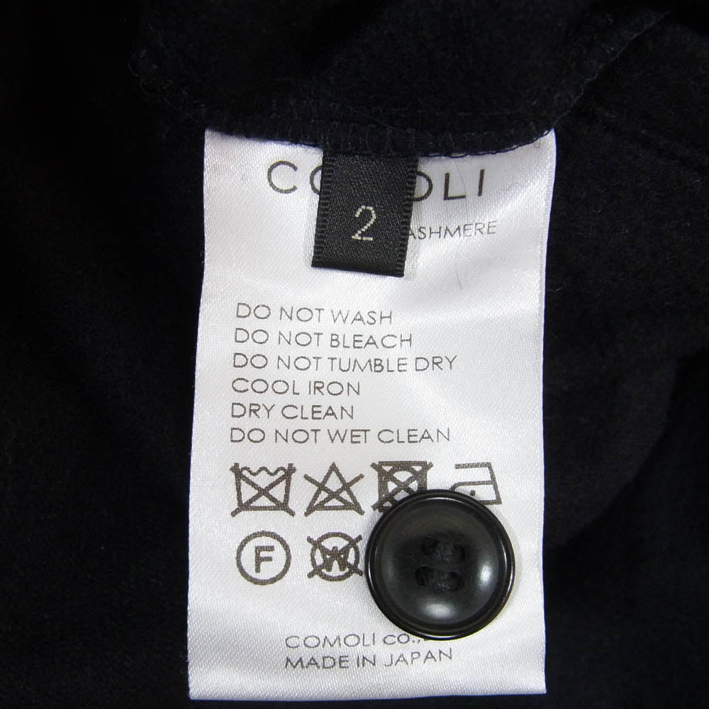 COMOLI コモリ 23aw Y03-03017 カシミヤ カシミア クライミングパンツ ネイビー系 2【中古】