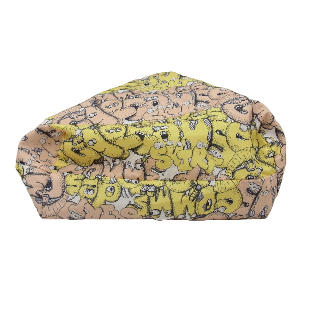 コムデギャルソンシャツ 21AW × KAWS ナップサック ワンショルダー バッグ 総柄 イエロー系【中古】