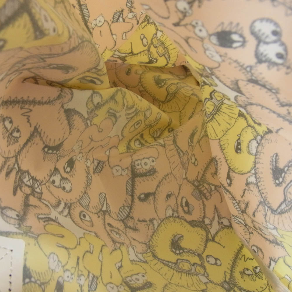 コムデギャルソンシャツ 21AW × KAWS ナップサック ワンショルダー バッグ 総柄 イエロー系【中古】