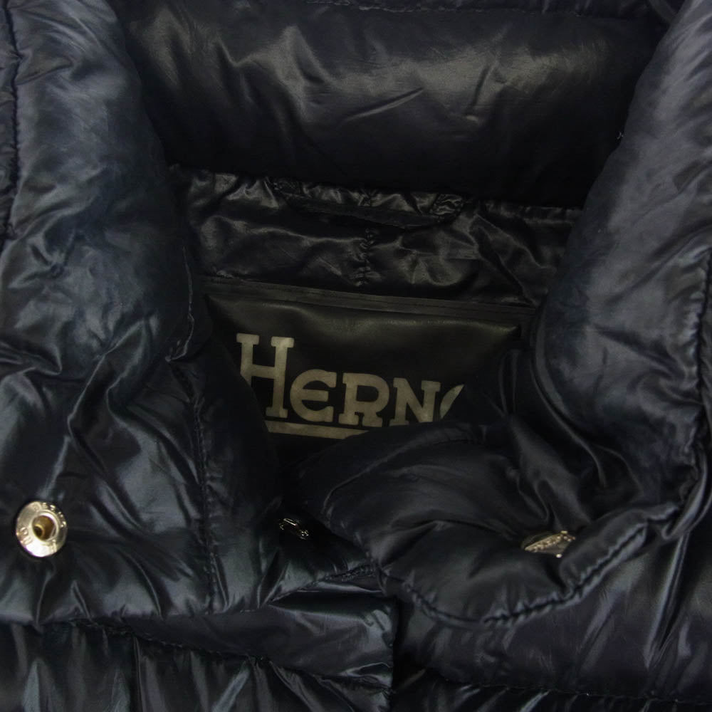 Herno ヘルノ PI02505D-12017 AMELIA アメリア ダウン ジャケット コート ネイビー系 46【中古】