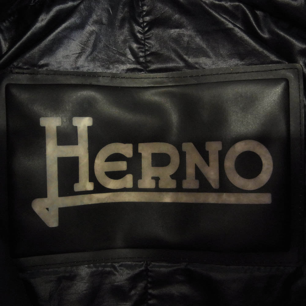 Herno ヘルノ PI02505D-12017 AMELIA アメリア ダウン ジャケット コート ネイビー系 46【中古】