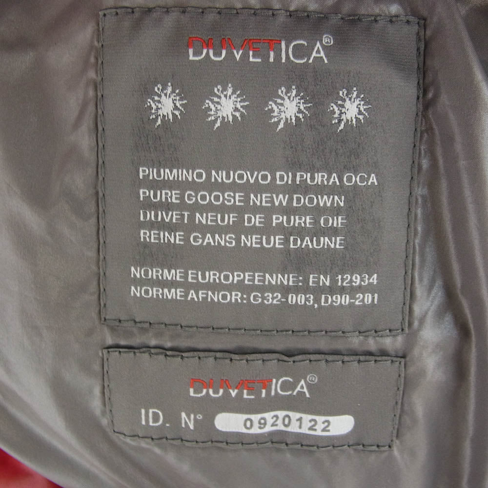 DUVETICA デュベティカ ディオニシオ レッド ダウンジャケット レッド系 46【美品】【中古】
