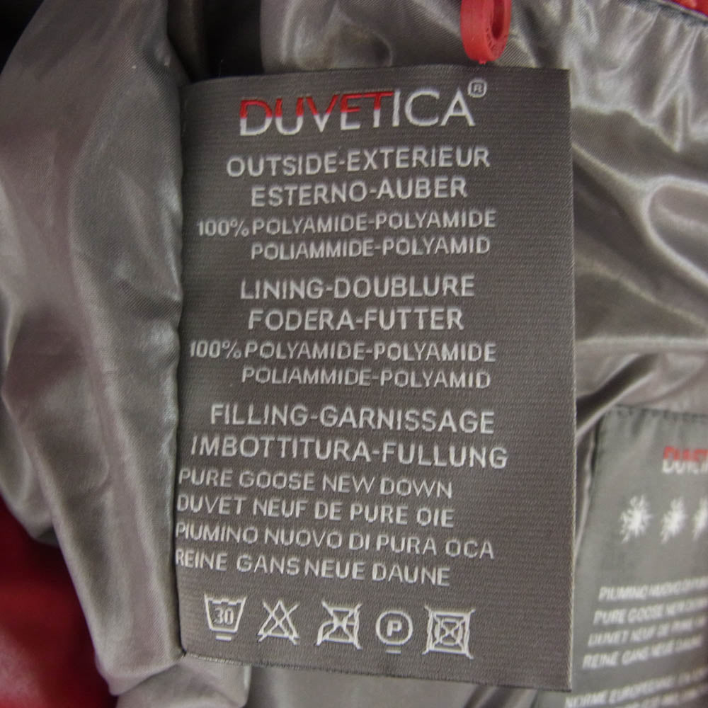 DUVETICA デュベティカ ディオニシオ レッド ダウンジャケット レッド系 46【美品】【中古】