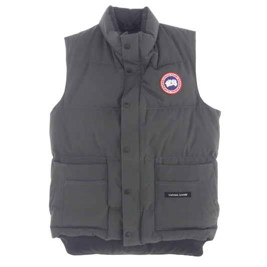 CANADA GOOSE カナダグース 4150JM 国内正規品 グリフィンインターナショナル FREESTYLE VEST フリースタイル ダウン ベスト ダークグレー系 XS【中古】