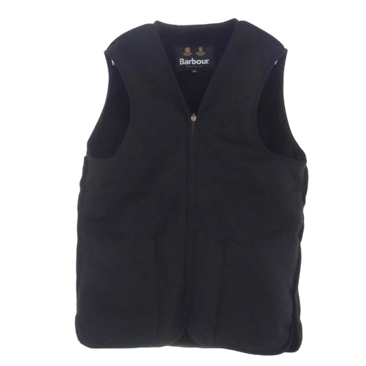 Barbour バブアー 222MLI0035 SL FUR LINER  フロント ジップ ファー ライナー ベスト ブラック系 38【美品】【中古】