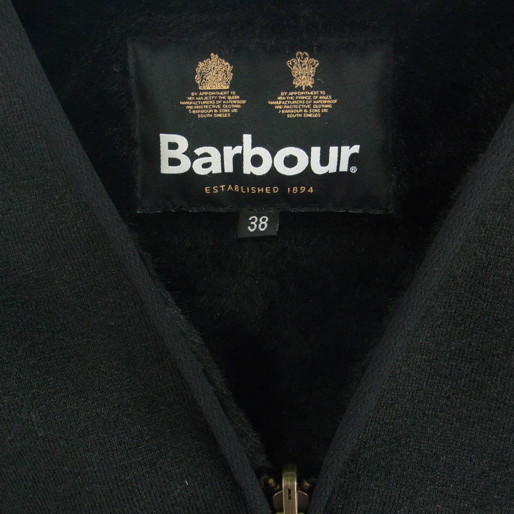 Barbour バブアー 222MLI0035 SL FUR LINER  フロント ジップ ファー ライナー ベスト ブラック系 38【美品】【中古】