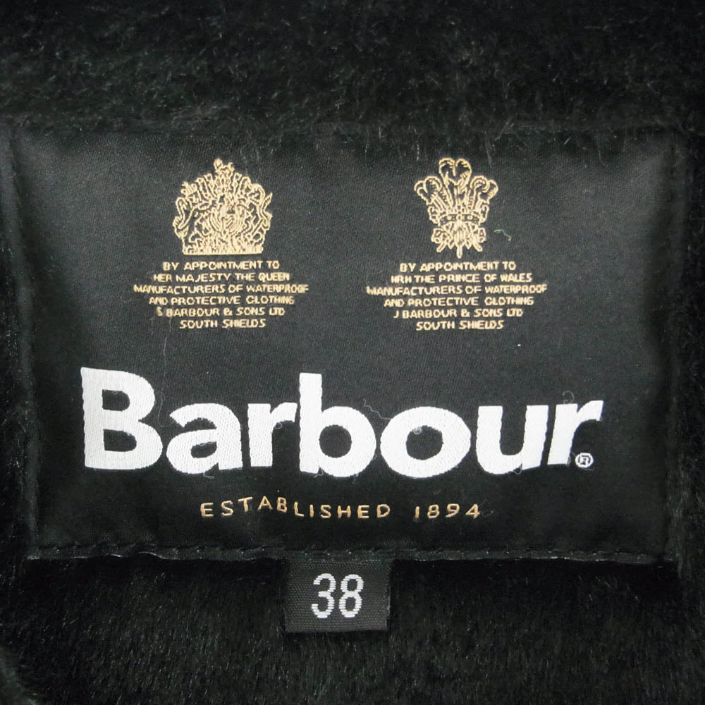 Barbour バブアー 222MLI0035 SL FUR LINER  フロント ジップ ファー ライナー ベスト ブラック系 38【美品】【中古】