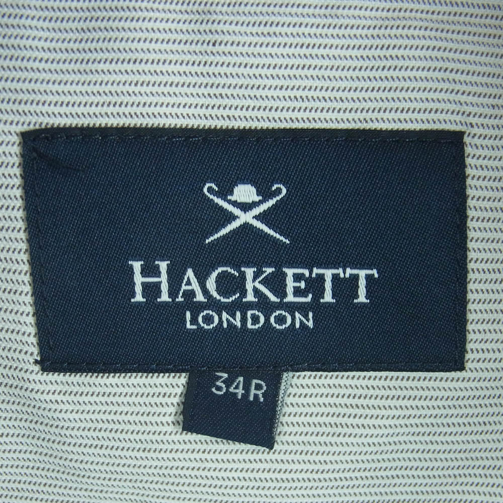 HACKETT LONDON ハケットロンドン HM212297R コットン パンツ ポルトガル製 オフホワイト系 ブラウン系 34R【新古品】【未使用】【中古】