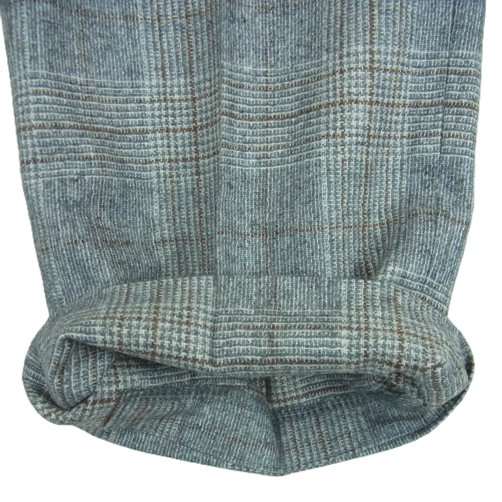 HACKETT LONDON ハケットロンドン HM212257L ウール カシミヤ混 チェック パンツ グレー系 34L【新古品】【未使用】【中古】