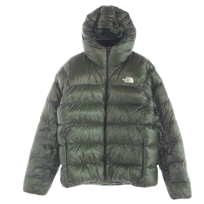 THE NORTH FACE ノースフェイス ND91600 Alpine Nuptse Hoodie アルパイン ヌプシ フーデッド ダウン ジャケット グリーン系 XL【中古】