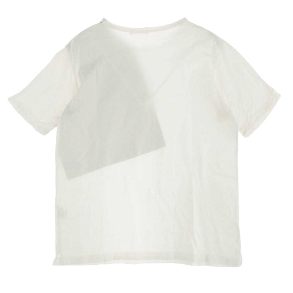 Y's Yohji Yamamoto ワイズ ヨウジヤマモト カラー切替 コットン 半袖 カットソー Tシャツ ホワイト系【中古】