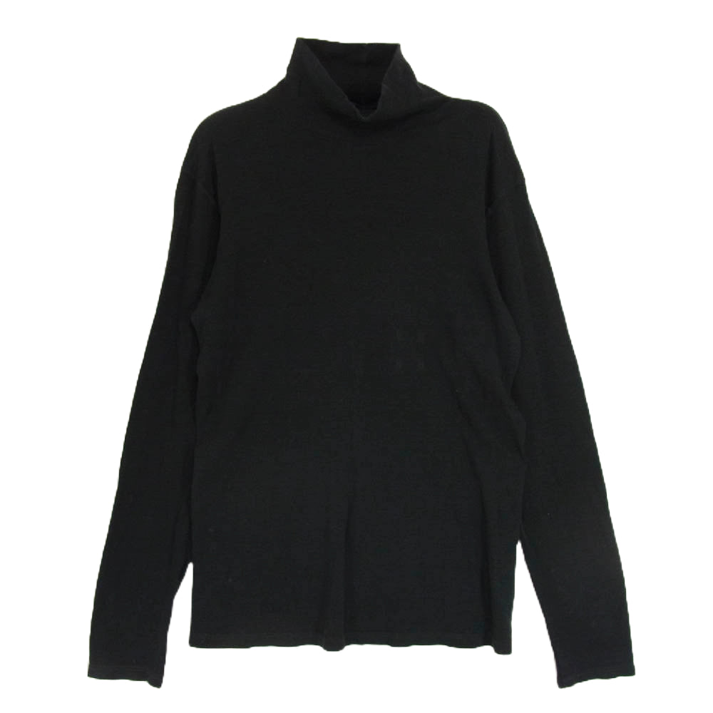 MAISON MARTIN MARGIELA メゾンマルタンマルジェラ 10ライン ここのえタグ ハイネック ロングスリーブ カットソー 長袖 ブラック系 サイズ表記無【中古】
