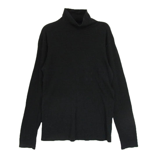 MAISON MARTIN MARGIELA メゾンマルタンマルジェラ 10ライン ここのえタグ ハイネック ロングスリーブ カットソー 長袖 ブラック系 サイズ表記無【中古】