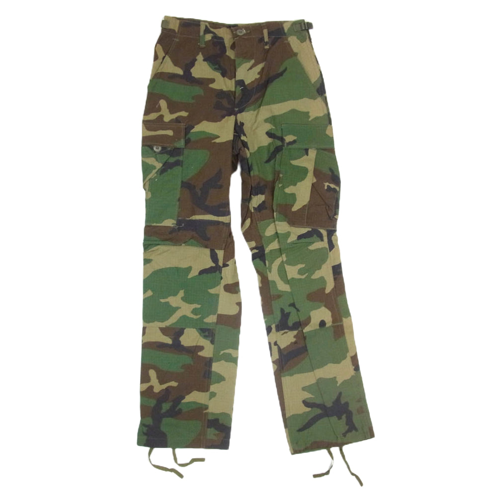 ヴィンテージ dla100-90-c-0316 90s 米軍実物 U.S.ARMY BDU フィールド カーゴ パンツ ウッドランドカモ カーキ系 XS【中古】