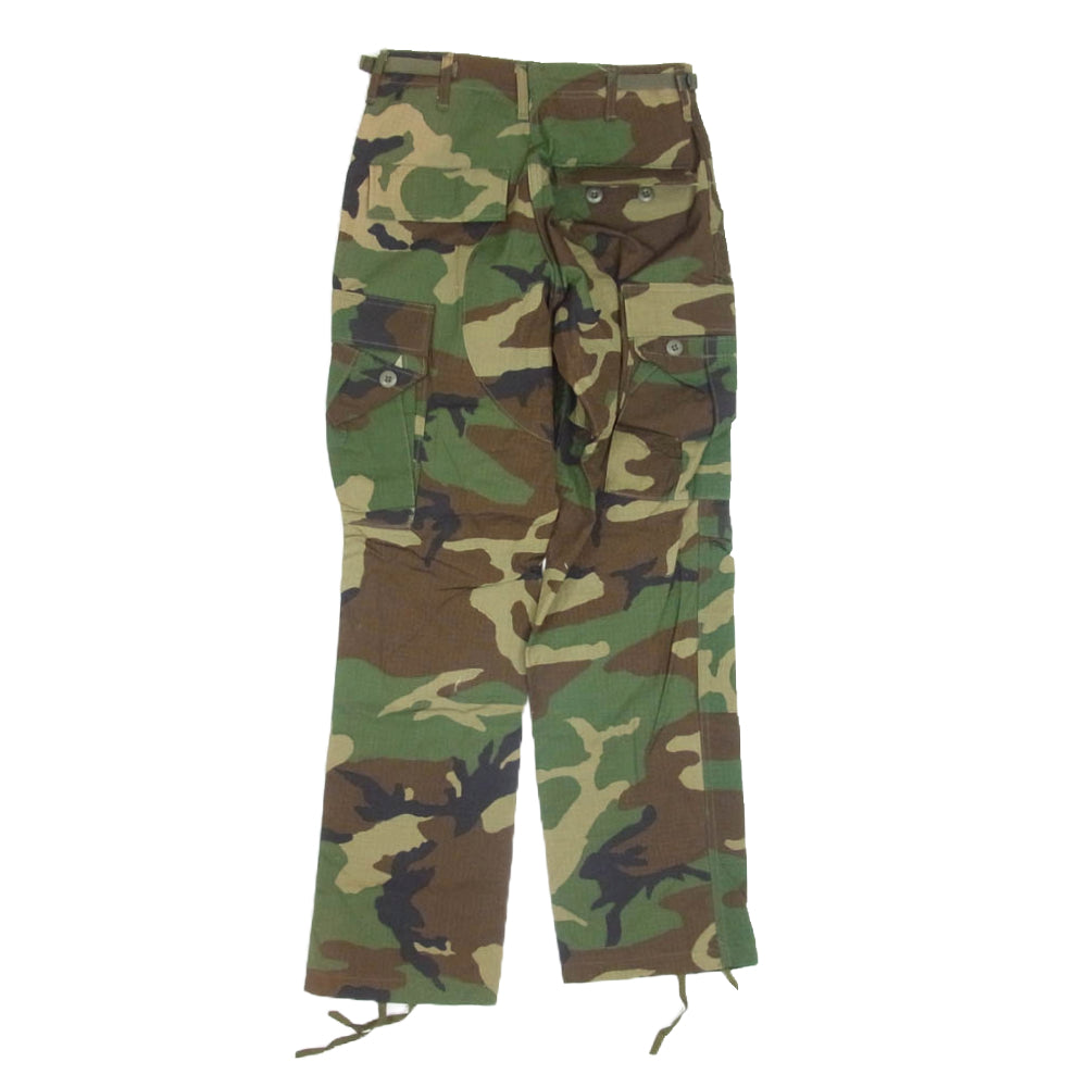 ヴィンテージ dla100-90-c-0316 90s 米軍実物 U.S.ARMY BDU フィールド カーゴ パンツ ウッドランドカモ カーキ系 XS【中古】