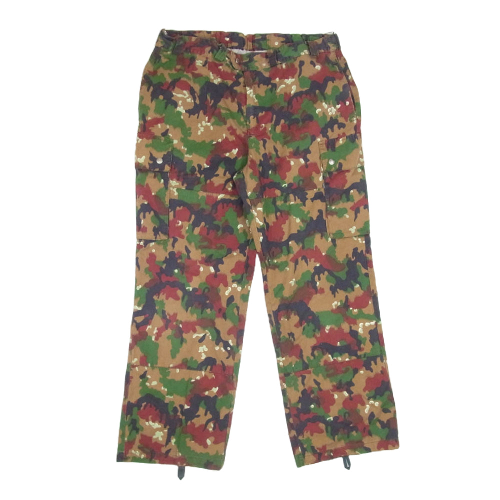 ヴィンテージ スイス軍 M-83 フィールドパンツ アルペンカモ ブラウン系 サイズ表記無【中古】