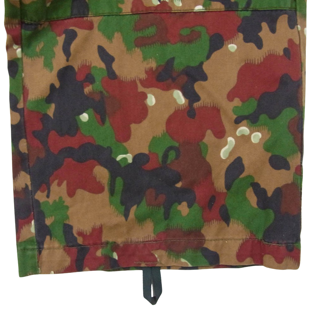 ヴィンテージ スイス軍 M-83 フィールドパンツ アルペンカモ ブラウン系 サイズ表記無【中古】