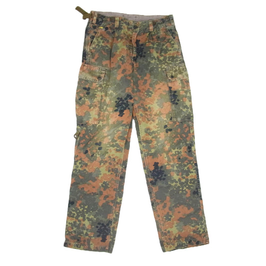 ヴィンテージ GERMAN ARMY ドイツ軍 90s フレクターカモ カーゴパンツ ブラウン系 サイズ表記無【中古】