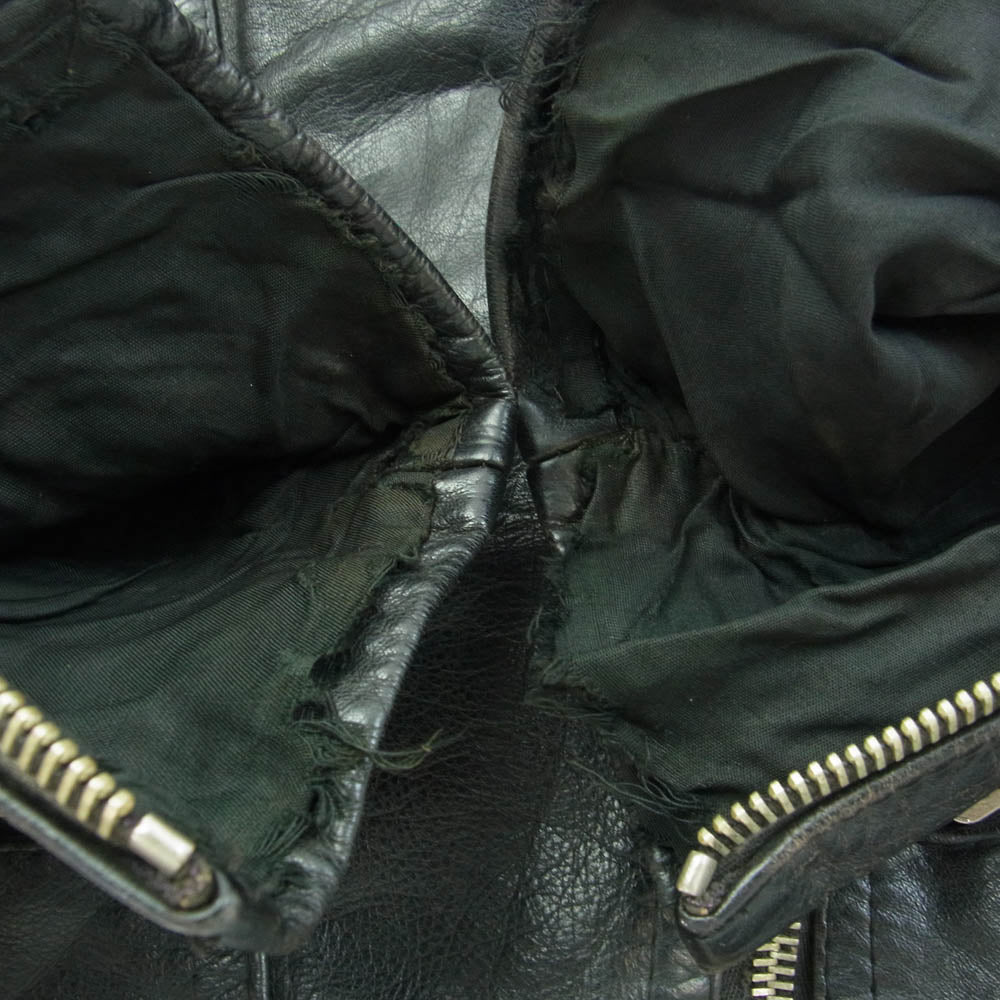 ユーロヴィンテージ RUHRジッパー パデッド レザー ライダース