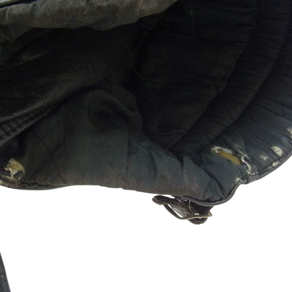 ユーロヴィンテージ RUHRジッパー パデッド レザー ライダース