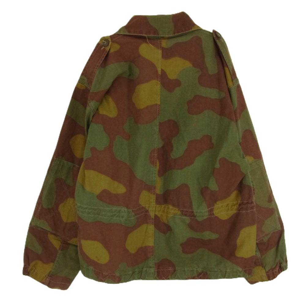 ヴィンテージ イタリア軍 パラトルーパー コンバットジャケット サンマルコカモ カーキ系 サイズ表記無【中古】